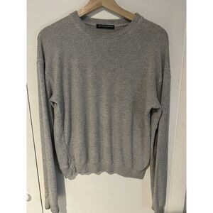 Brandy Melville‎ Gray Long Sleeve Sweater One Size Oversized